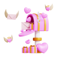 3d Illustration Valentinstag Tag png