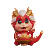 3d personnage dragon chinois Nouveau année png