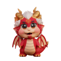 3d personagem Dragão chinês Novo ano png