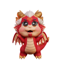 3d personnage dragon chinois Nouveau année png