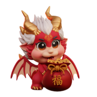 3d personnage dragon chinois Nouveau année png