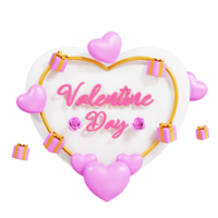 3d illustration valentine dag png