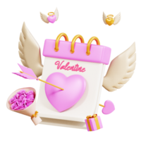 3d illustration valentine dag png