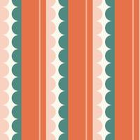 Vintage hand drawn scallops seamless pattern vector