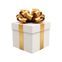 AI generated Gift box png isolated on transparent background