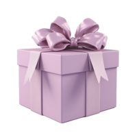 AI generated Gift box png isolated on transparent background