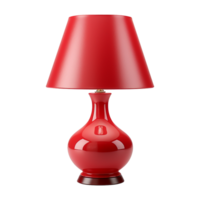 ai generiert rot Lampe isoliert auf transparent Hintergrund png