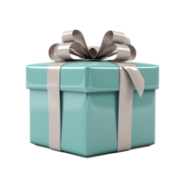 AI generated Gift box png isolated on transparent background