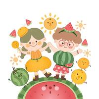 vector ilustración de internacional Fruta día