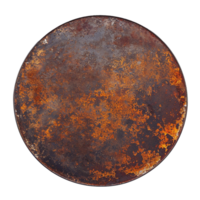 AI generated Rusty metal plate png isolated on transparent background