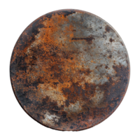 AI generated Rusty metal plate png isolated on transparent background