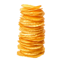 ai generado patata papas fritas aislado en transparente antecedentes png