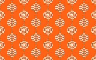 Ethnic abstract background, ikat art. Seamless pattern in tribal, folk embroidery, oriental style. Aztec geometric art ornament print. Design for carpet, wallpaper, textile. vector illustration.