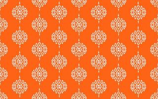 Ethnic abstract background, ikat art. Seamless pattern in tribal, folk embroidery, oriental style. Aztec geometric art ornament print. Design for carpet, wallpaper, textile. vector illustration.