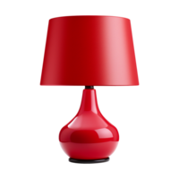 ai generiert rot Lampe isoliert auf transparent Hintergrund png