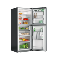 ai generato frigorifero png isolato su trasparente sfondo