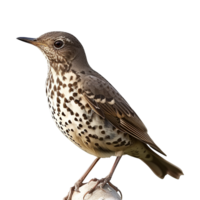 AI generated Mistle thrush isolated on transparent background png