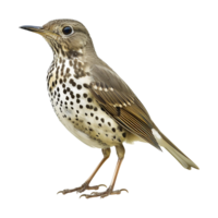 AI generated Mistle thrush isolated on transparent background png