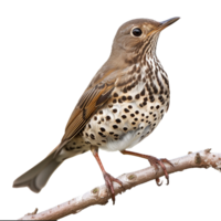 AI generated Mistle thrush isolated on transparent background png