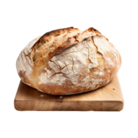 AI generated From above homemade bread isolated on transparent background png