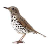 AI generated Mistle thrush isolated on transparent background png