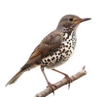 AI generated Mistle thrush isolated on transparent background png