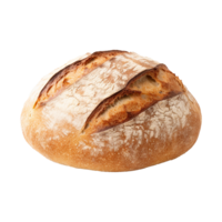 AI generated From above homemade bread isolated on transparent background png