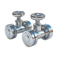 AI generated Ball valves isolated on transparent background png