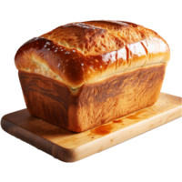 AI generated From above homemade bread isolated on transparent background png