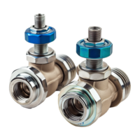 AI generated Ball valves isolated on transparent background png