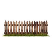 AI generated Brown wooden png isolated on transparent background