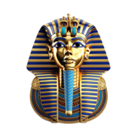 AI generated King tut isolated on transparent background png