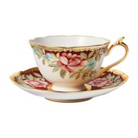 AI generated Tea cup isolated on transparent background png