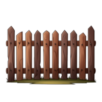 AI generated Brown wooden png isolated on transparent background