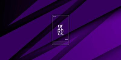 Abstract dark purple gradient background. Triangle on dynamic color geometric design. Modern overlap papercut futuristic background vector illustration. Eps10 vector