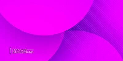 Abstract geometric colorful  purple gradient background with simple circle element pattern. Bright and modern design. Trendy concept. Eps10 vector