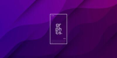 Abstract dark purple wave background color geometric art banner design. Creative banner design with wave shapes for template. Cool and modern banner. Eps10 vector