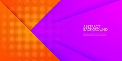 Abstract geometric futuristic background with colorful bright orange and purple gradient background design. Overlap triangle pattern. Eps10 vector