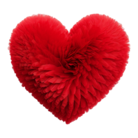 AI generated Red heart shape isolated on transparent background png