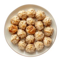 AI generated Plate of Bakso png isolated on transparent background