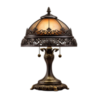 AI generated Vintage lamp isolated on transparent background png