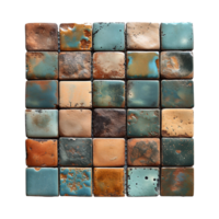 AI generated Ceramic tiles isolated on transparent background png