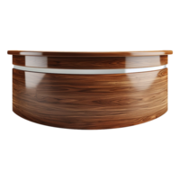 AI generated Wooden counter isolated on transparent background png