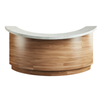AI generated Wooden counter isolated on transparent background png
