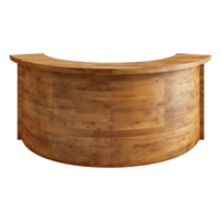 AI generated Wooden counter isolated on transparent background png