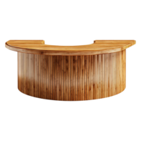 AI generated Wooden counter isolated on transparent background png