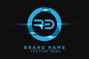 RD Blue logo Design. Vector logo design for business.