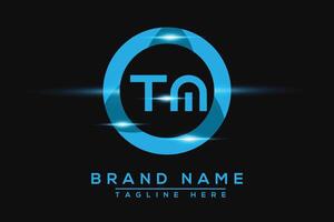 TM Blue logo Design. Vector logo design for business.