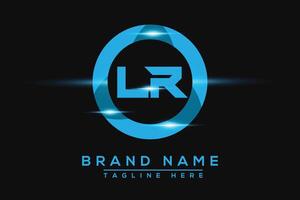 LR Blue logo Design. Vector logo design for business.