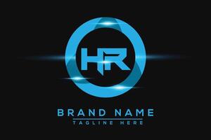 HR Blue logo Design. Vector logo design for business.